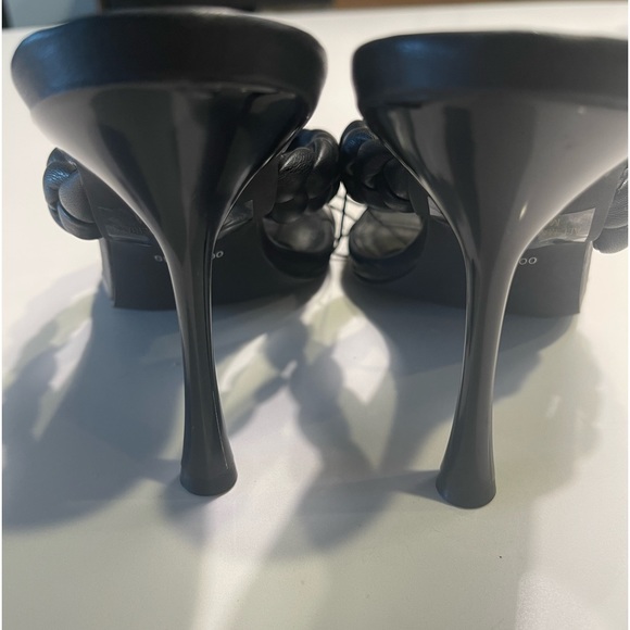 OLIVIA FRAGRANCE NWT BRAIDED HEELED SANDAL BLACK - SIZE - 8 - Picture 7 of 15